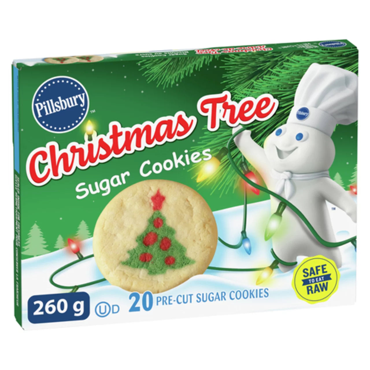 PILLSBURY CHRISTMAS TREE-SHAPED BISCUIT DOUGH, 12 X 260 G