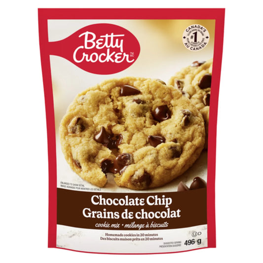 BETTY CROCKER CHOCOLATE CHIP COOKIE, 12 X 496 G