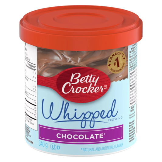 BETTY CROCKER WHIPPED CREAM CHOCOLATE, 12 X 340 G