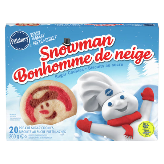 PILLSBURY SNOWMAN-SHAPED BISCUIT DOUGH, 12 X 260 G