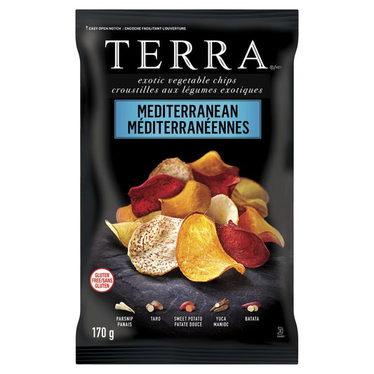 TERRA CRUNCHY MEDITERRANEAN GLUTEN-FREE, 12 X 170 G