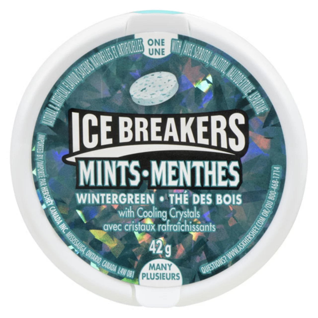 ICEBREAKERS MINT WINTERGREEN, 6 X 42 G