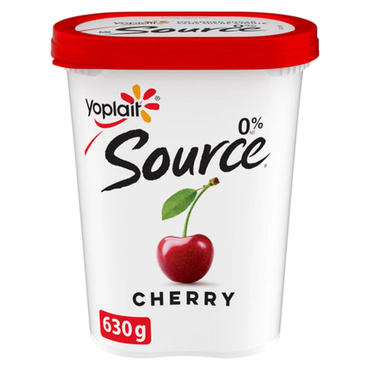 SOURCE CHERRY YOGURT 0%, 6 X 630 G