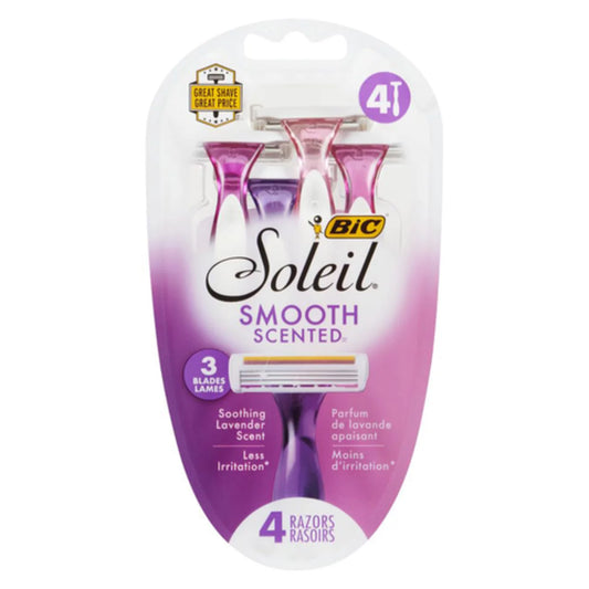 BIC SOLEIL RAZOR LAVENDER SOOTHING, 6 X 4 UN