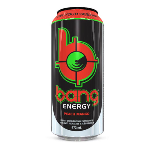 BANG ENERGY DRINK PEACH MANGO, 12 X 473 ML