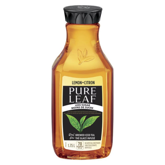 PURELEAF ICED LEMON FLAVORED TEA - LESS SUGAR, 6 X 1.75 L