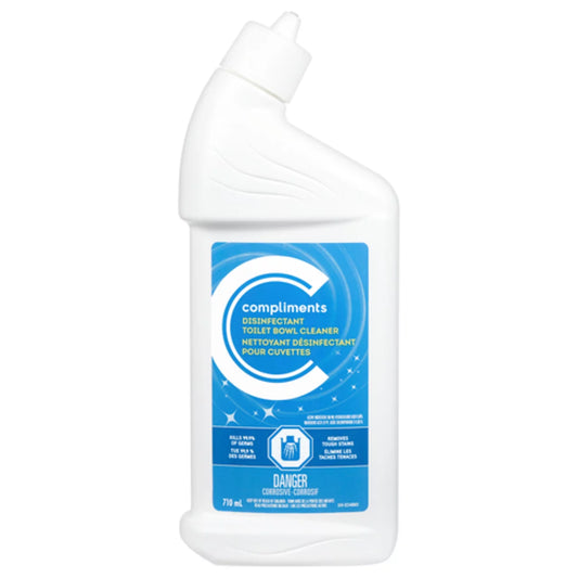 COMPLIMENTS TOILET BOWL CLEANER, 12 X 710 ML