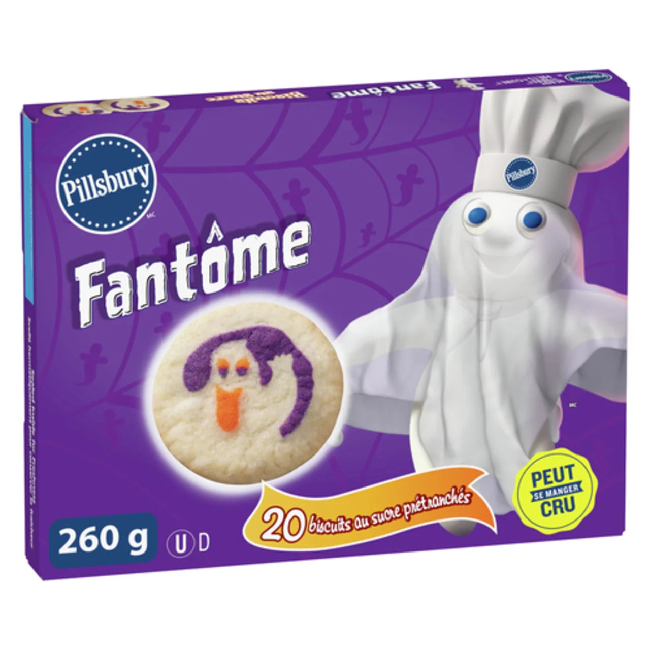 PILLSBURY GHOST-SHAPED BISCUIT DOUGH, 12 X 260 G