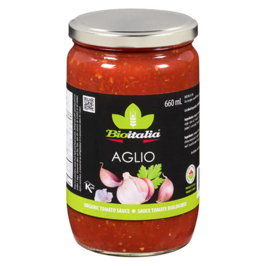 BIOITALIA GARLIC SAUCE, 8 X 660 ML