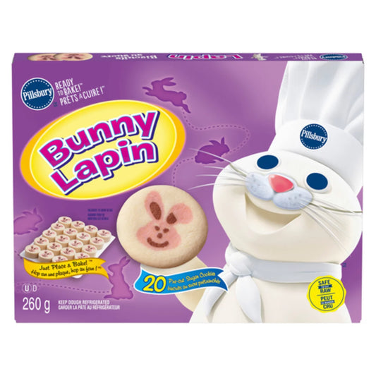PILLSBURY BUNNY-SHAPED BISCUIT DOUGH, 12 X 260 G