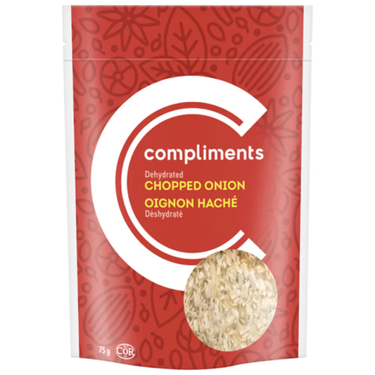 COMPLIMENTS ONION DEHYDRATED CHOPPED, 9 X 75 G