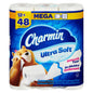 CHARMIN ULTRA SOFT TOILET PAPER 244 SHEETS, 4 X 12 UN
