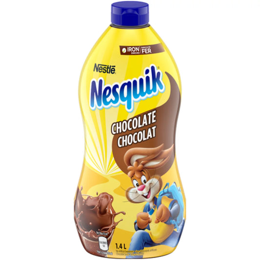 NESQUIK CHOCOLATE SYRUP ENRICHED WITH IRON, 6 X 1.4 L