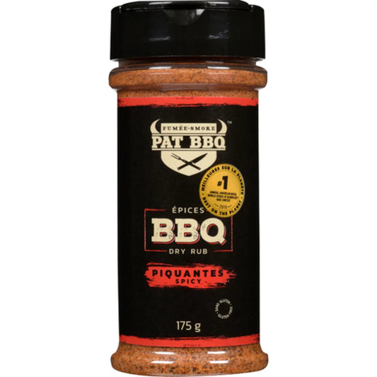 PATBBQ SPICY BBQ SPICES, 12 X 175 G