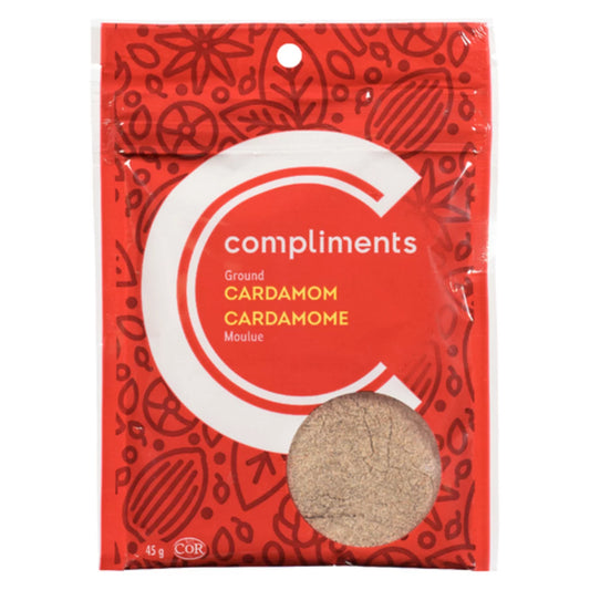 COMPLIMENTS GROUND CARDAMOM SPICE, 9 X 45 G