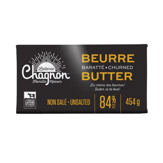 LCHAGNON UNSALTED CHURNED BUTTER, 25 X 454 G