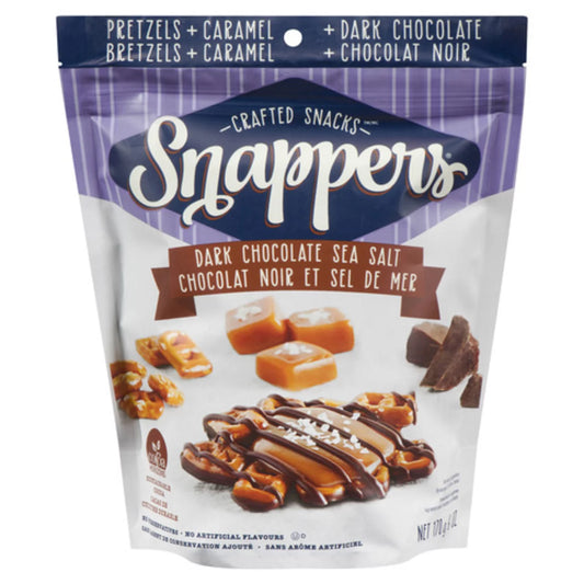 SNAPPERS DARK CHOCOLATE SEA SALT, 10 X 170 G