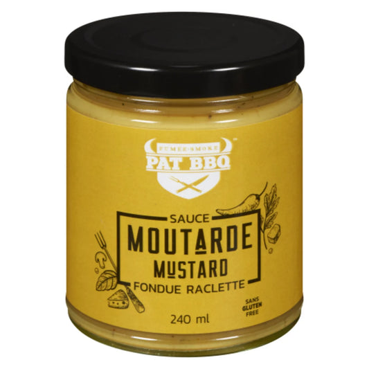 PATBBQ MUSTARD FONDUE SAUCE, 12 X 240 ML