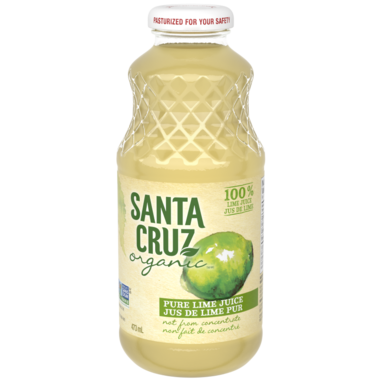 SANTA CRUZ ORGA, SCO 100% ORGANIC LIME CITRUS JUICE, 8 x 473ML