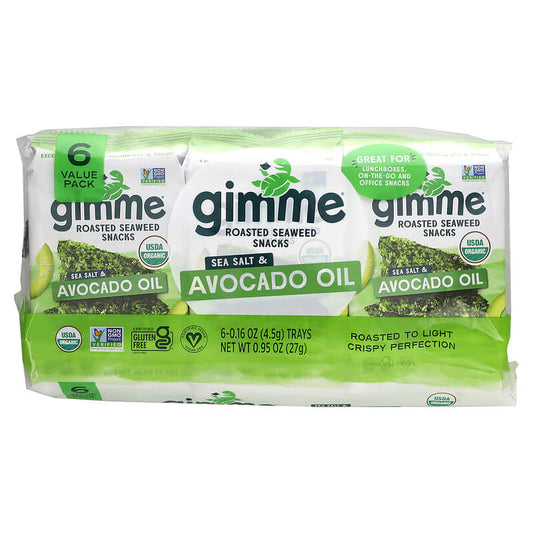 GIMME, ORG RST SEAWD SS & AVOC OIL 6PK X4 5G, 8 x 27G