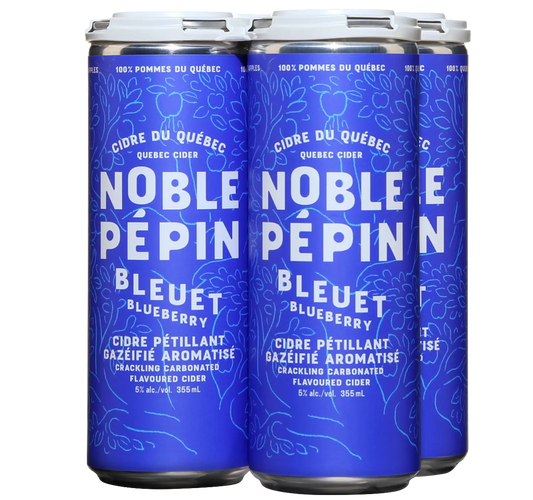 NOBLE PEPIN BLUEBERRY CIDER, 6 X 4 X 355 ML