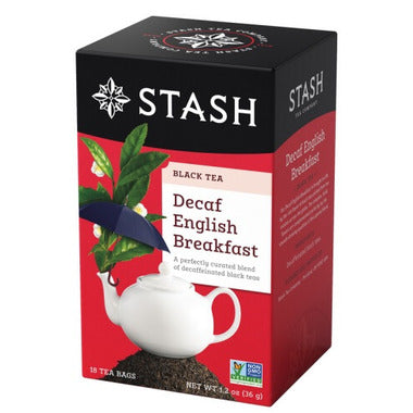 STASH TEA, DECAF ENGLISH BREAKFAST, 6 x 18CT