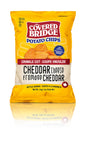 COVERED BRIDGE, CHEDDAR CHEESE - CRINKLE CUT, 12 x 170G