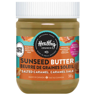 HEALTHY CRUNCH, SALTED CARAMEL SUNSEED BUTTER, 6 x 340G