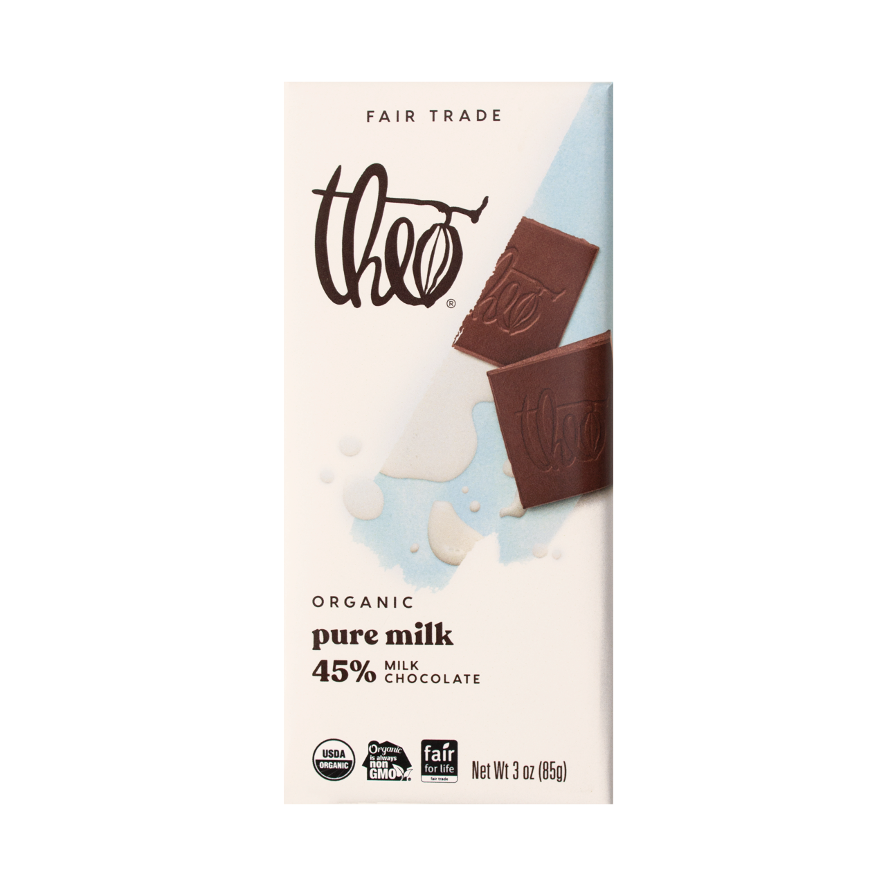 THEO, 45% MILK CHOCOLATE OR, 12 x 85 G