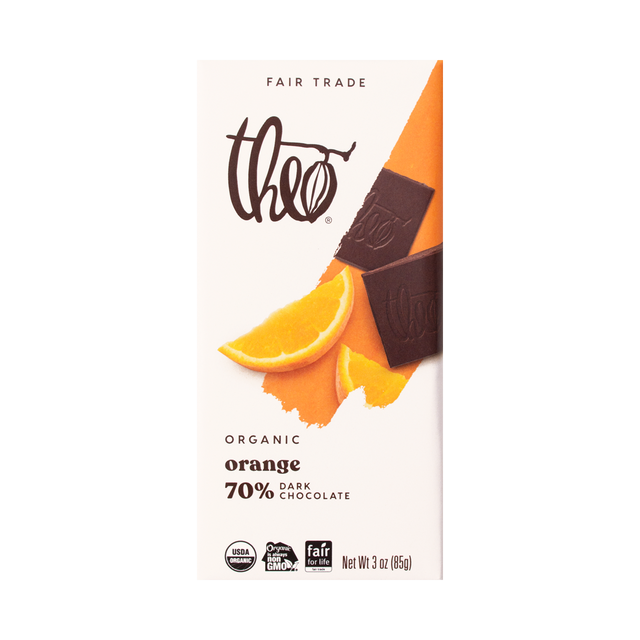 THEO, 70% DARK CHOCOLATE OR, 12 x 85 G