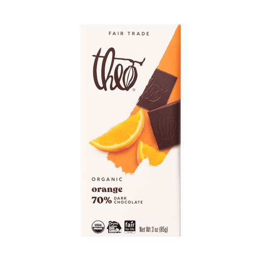 THEO, 70% DARK CHOCOLATE OR, 12 x 85 G