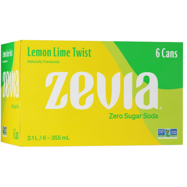 ZEVIA, LEMON LIME TWIST, 24 x 355ML