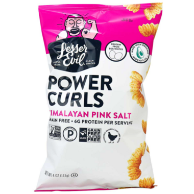 LESSER EVIL, POWER CURLS HIMALAYAN PINK SALT, 9 x 113G