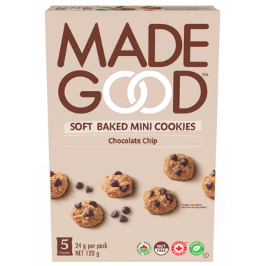 MADE GOOD, CHOC CHIP SOFT MINI COOKIES OR, 6 x 120G