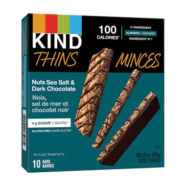 KIND, NUTS SEA SALT & DARK CHOCOLATE, 6 x 10X21G