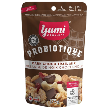 YUMI, DARK CHOCO TRAIL MIX, 6 x 175G