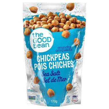 THE GOOD BEAN, CHICKPEAS SEA SALT, 6 x 170G