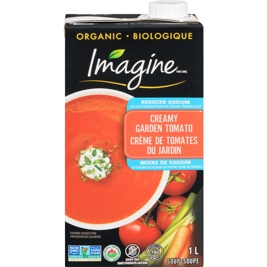 IMAGINE FOODS, LOW SOD CRMY GRDN TOMATO SOUP OR, 12 x 1L