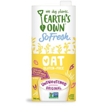 EARTH'S OWN, SOFRESH OAT UNSWEETENED ORIGINAL, 12 x 946ML