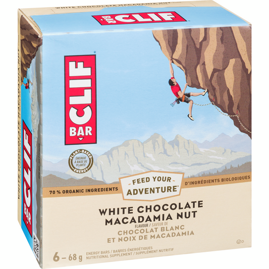 CLIF/LUNABAR, WHITE CHOCOLATE MACADAMIA 6PK, 6 x 408G