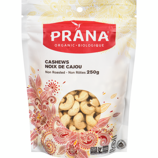 PRANA, ORG CASHEWS, 6 x 250 GR