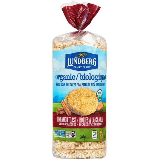LUNDBERG ORGANI, OG CINNAMON TOAST CAKE, 6 x 269G
