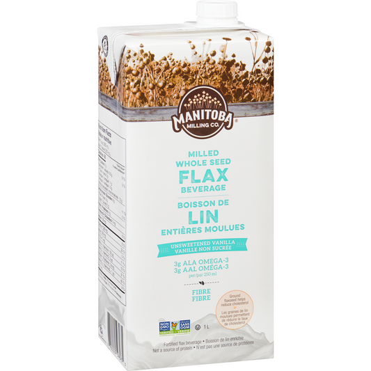 MANITOBA MILLIN, UNSWEETENED VANILLA, 6 x 1L