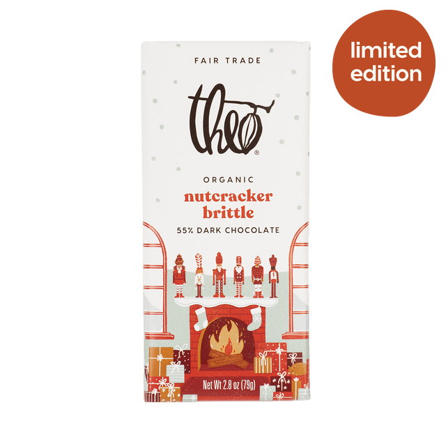 THEO, NUTCRACKER BRITTLE 55% DARK, 12 x 79G