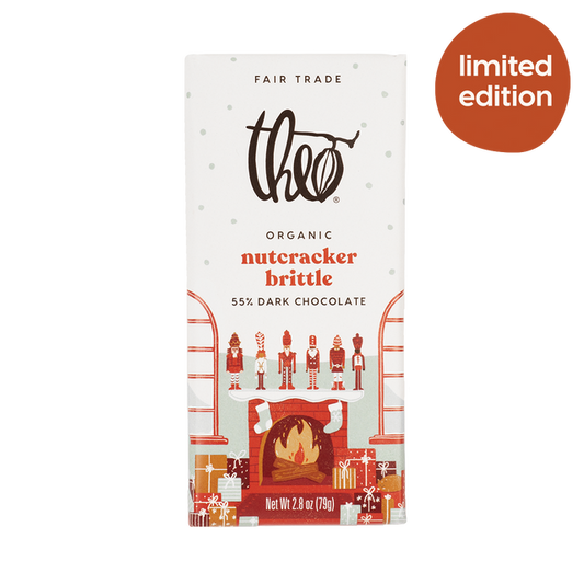 THEO, NUTCRACKER BRITTLE 55% DARK, 12 x 79G