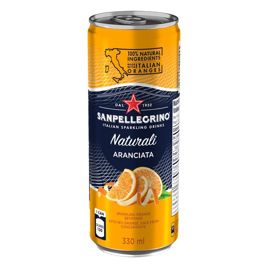 SAN PELLEGRINO, BEVERAGE ARANCIATA ORANGE, 6 x 330 ML