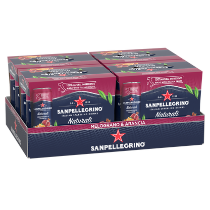 SAN PELLEGRINO, BEVERAGE MELOGRANO & ARANCIA, 6 x 330 ML