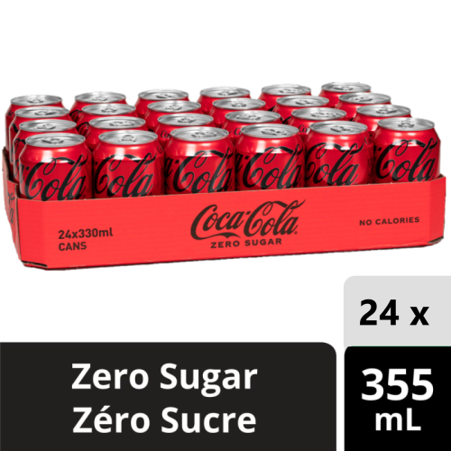 COCA COLA ZERO, 24x355 ML
