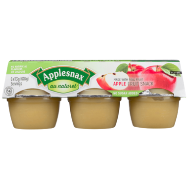 APPLESNAX, UNSWEETND CUPS, 12 x 6/113G