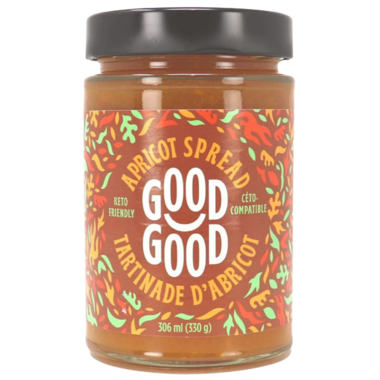 GOOD GOOD, SWEET APRICOT SPREAD KETO FRIENDLY, 6 x 330G